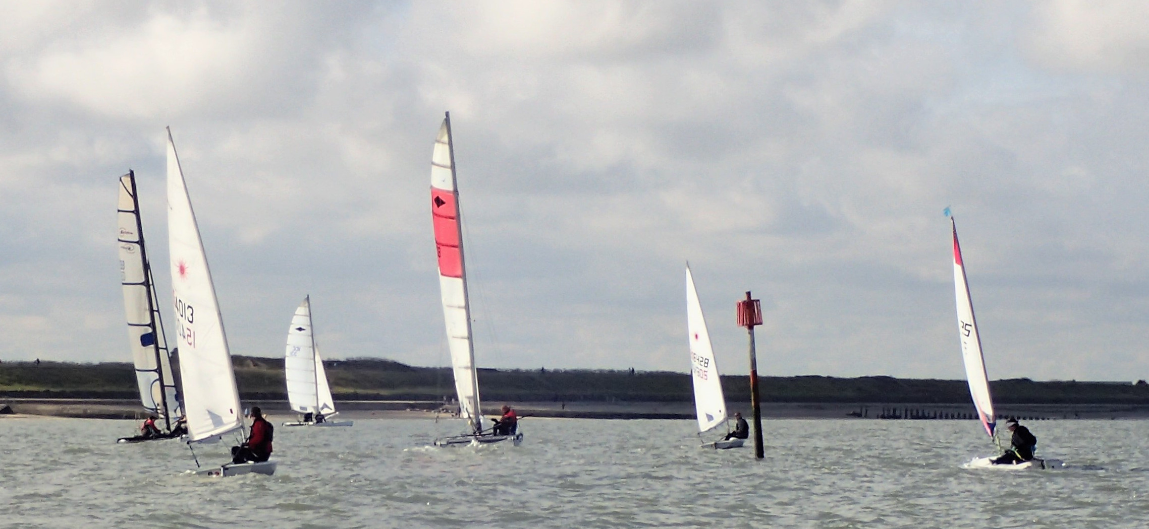 Sunday fleet sailing at Minnis Bay